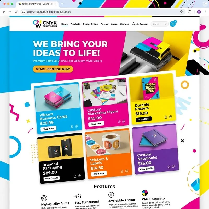 Just Print Care e-commerce and printing services platform case study — React and Node.js website